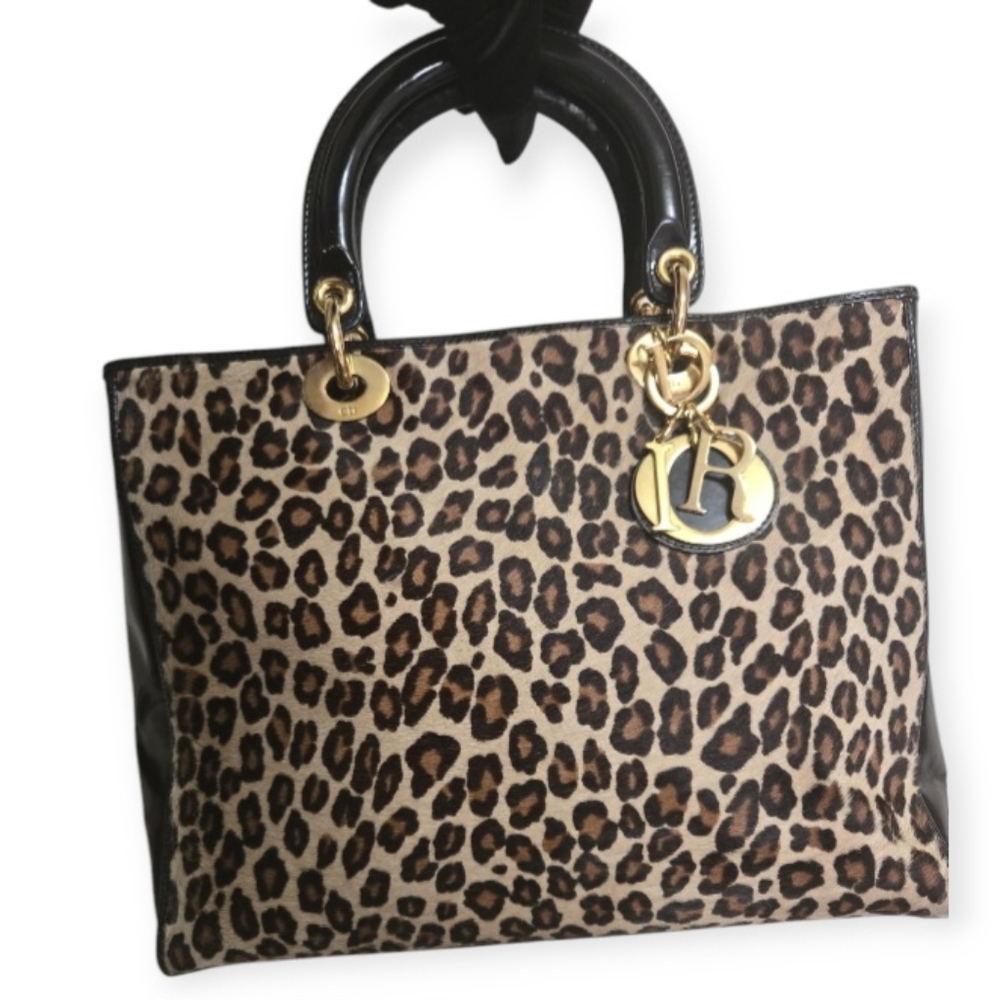 Authentic Christian Dior Lady Bag Cheetah 🐆 Print